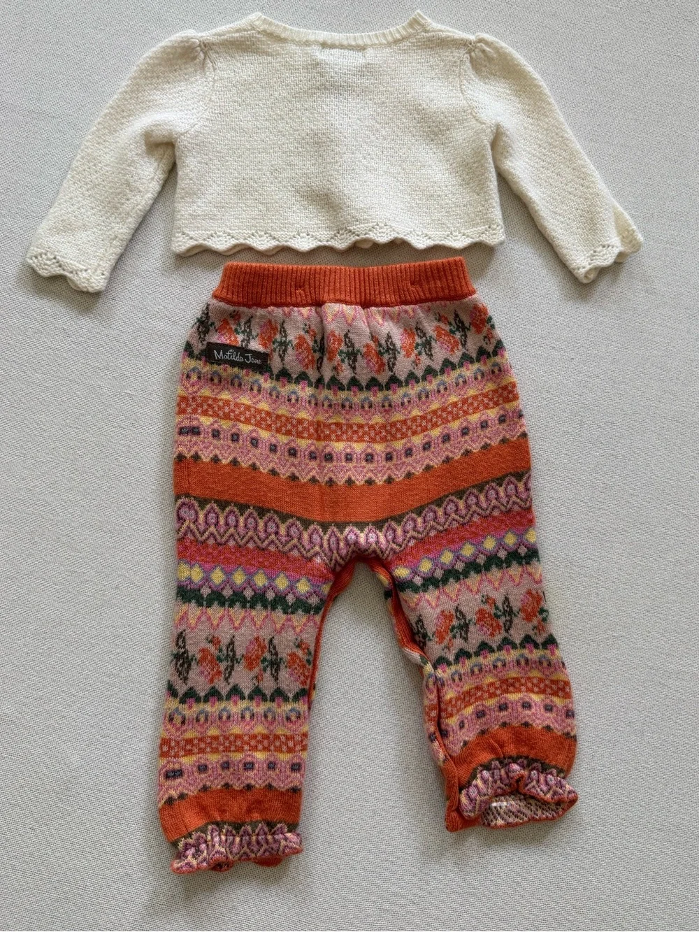 Ralph Lauren Cropped Cardigan Sweater Matilda Jane Fair Isle Pants Bundle